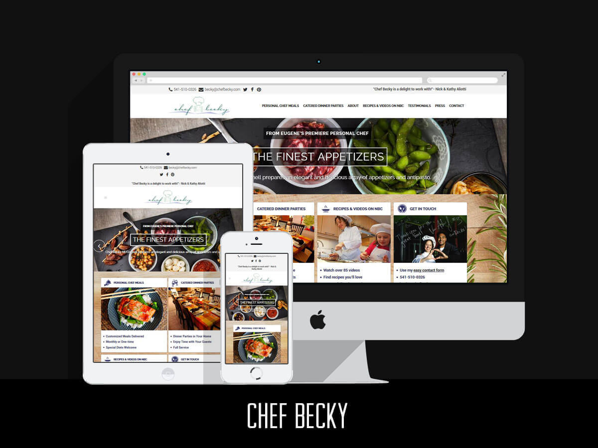Web & Graphic Design - Chef Becky